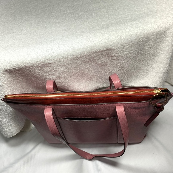 Coach Pink Leather May Tote Shoulder Bag - Picture 6 of 15